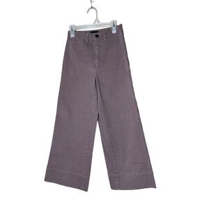 Frank &‎ Oak Josephine Wide Leg Brown Pants Size 00